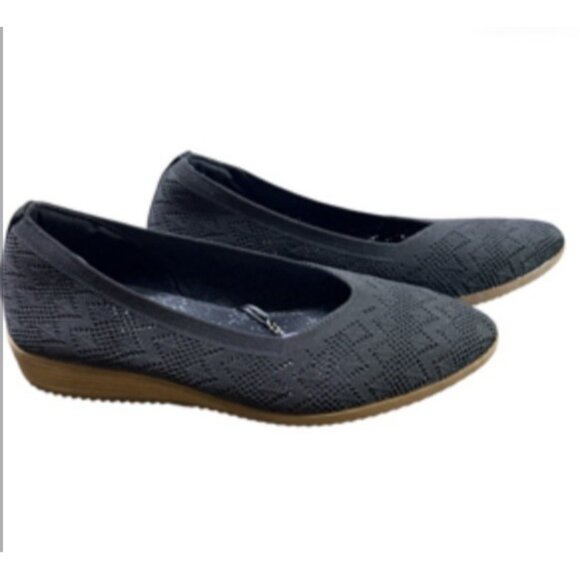 Skechers Cleo Shoes Womens 7.5 Cleo 2.0 Slip On Ballet Flats 158343 Black - Picture 2 of 7